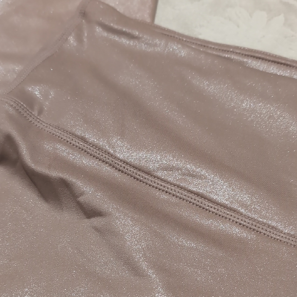 Athleta Medium Shimmering Beige Leggings - Picture 8 of 8